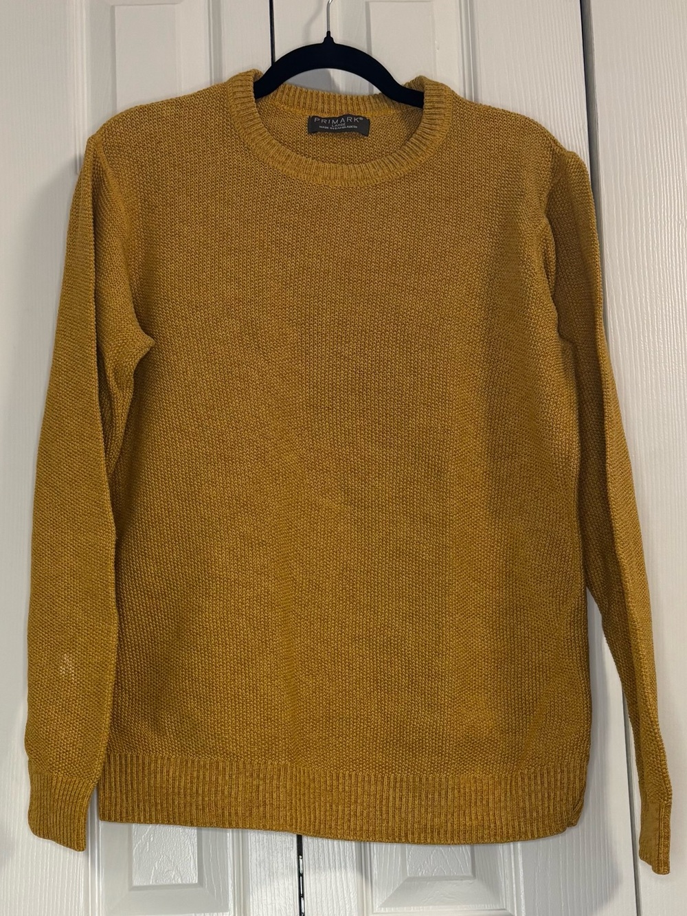 Primark 100% Cotton Knit Sweater in mustard yellow / Size L